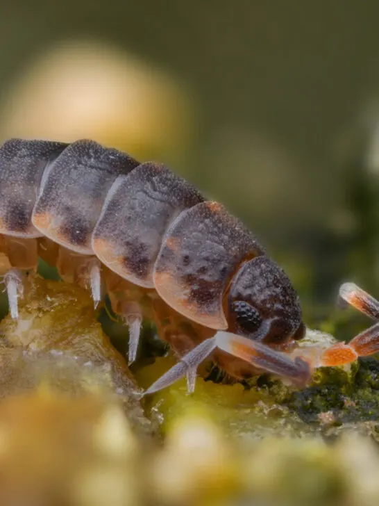 isopod eating molds