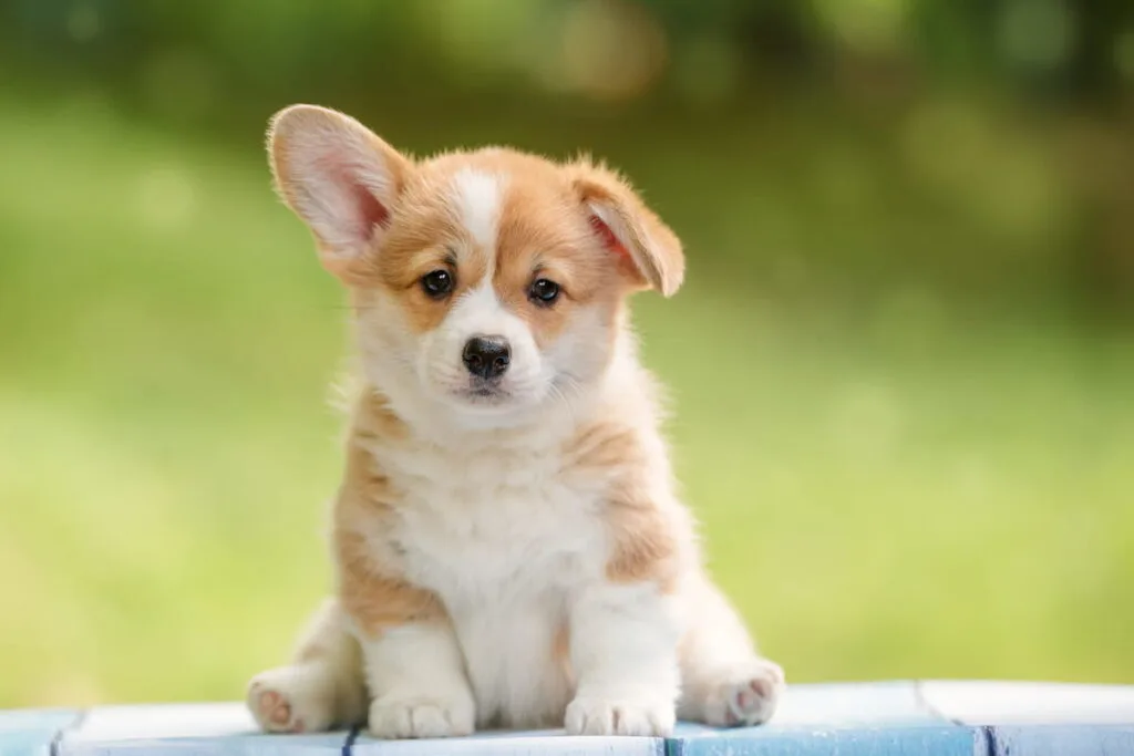 cute puppy Pembroke Welsh Corgi 